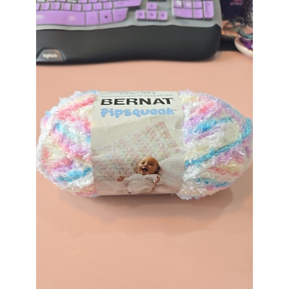 New Bernat Pipsqueak 3.5 oz Polyester Yarn Sittin' Pretty Color 102417